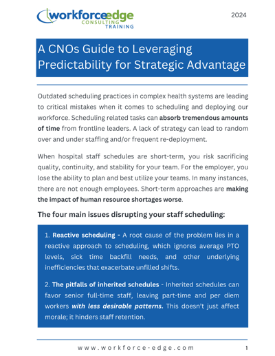 CNOs Leverage Predictability for Strategic Advantage 5.14.24