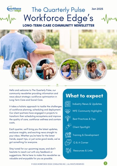 WFE Quarterly Pulse LTC Newsletter 1.14.25 WFE Quarterly Pulse LTC Newsletter 1.14.25